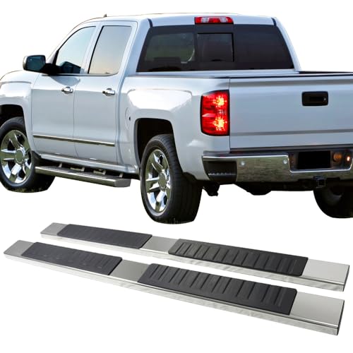 Estribos para Chevy Silverado Tahoe Sierra 2007-2018 cromados miniatura 1