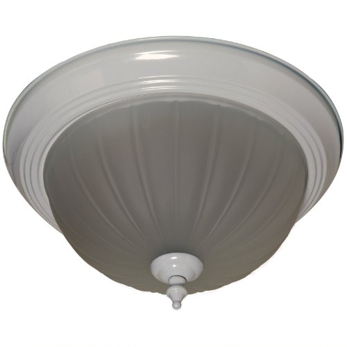 Boston Harbor F52Wh01-8031-3L 1-Light 11-Inch Flush Ceiling Fixture, White #TOP12
