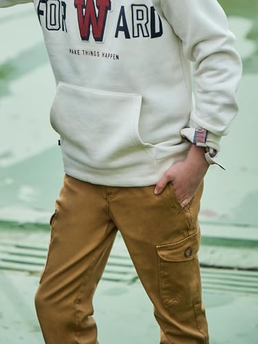 Mayoral Slim Cargo Pants for Boys Camel3