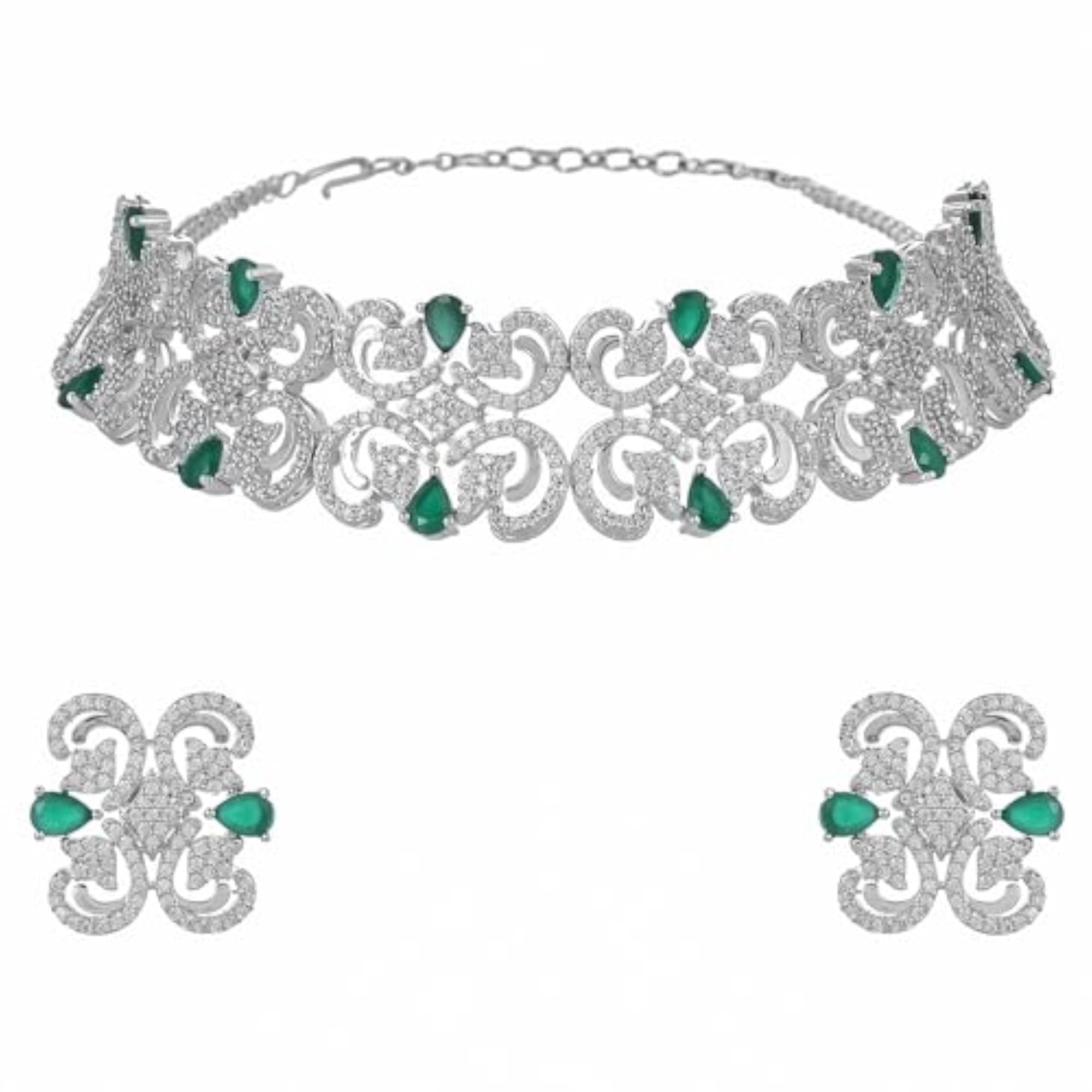 Taj Jahan Necklace Set, Regal Design