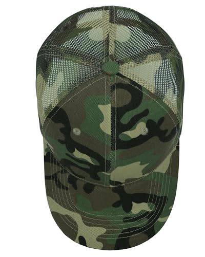 Image of Gelante Mesh Trucker Baseball Cap Snapback Hat Structured Front Panel