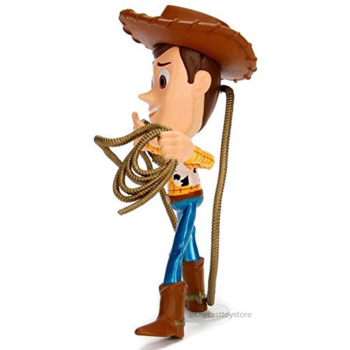 Metals 98346 Disney Pixar Toy Story Woody With Lasso Die Cast Collectible Toy Figure, 4", Yellow #TOP3
