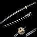 xinan2018 Katana Real Wooden Scabbard Samurai T10 1045 1060 1090 Battle Ready Hand Forged Damascus Carbon Steel Heat Tempered Full Tang Sharp Handmade Gold Wall Mount Steel ...