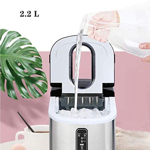 MHGD Eiswürfelmaschine Arbeitsplatte, Elektrischer Eiswürfelbereiter mit Schaufelkorb, 9 Eiswürfel bereit in 6 13… – Bild 4