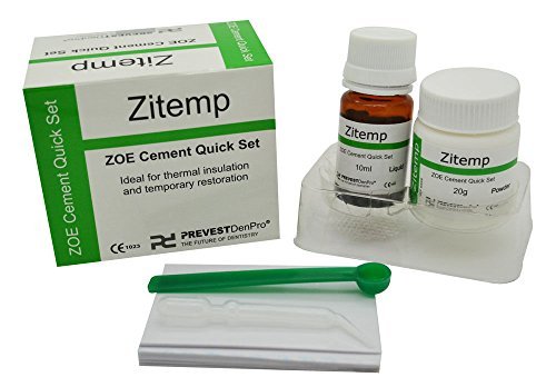Dental Quick Set Zinc Oxide - Eugonel Cement ZITEMP Powder & Liquid Kit