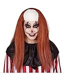 Horror-Shop Peluca De Payaso con Pelo Largo Y Semi Calvo