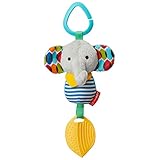 Skip Hop Bandana Buddies Baby Activity Chime & Teether Stroller Toy, Elephant