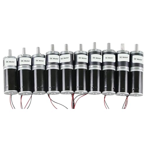Motorreductor planetario de CC 12V y 1538rpm con eje reversible de 6mm y diámetro de 32mm 4