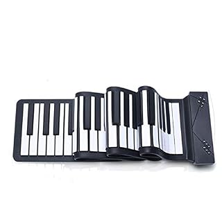 ChengBeautiful Piano À Main Électronique Souple Main Piano Roll 88 Clavier Adulte Professionnel Adulte Femme Débutant Exercice Entrée Pliant (Couleur : Black, Size : 131×18.5cm) - Les Beatles, Paul McCartney, John Lennon, RIngo Starr, George Harrison