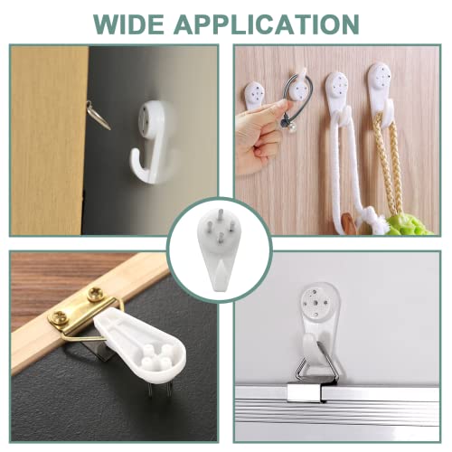 Image of 50Pcs Invisible Nail Hangers, Non-Trace Hanging Hooks, Concrete Wall Hooks for Hardware Concrete Walls Picture Photo Frame (30mm /1.18 inch Length)
