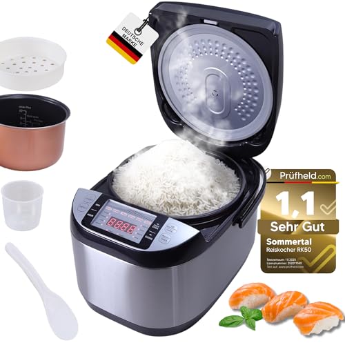 Sommertal Reiskocher 5 Liter XXL für bis zu 15 Personen | 790W |...