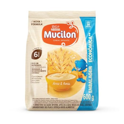 Mucilon Cereal Infantil Arroz E Aveia 600G