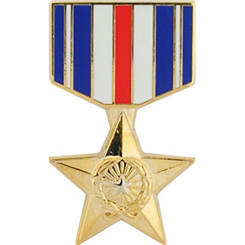 Industries Silver Star Medal Pin US Military Commemorative Collectibles