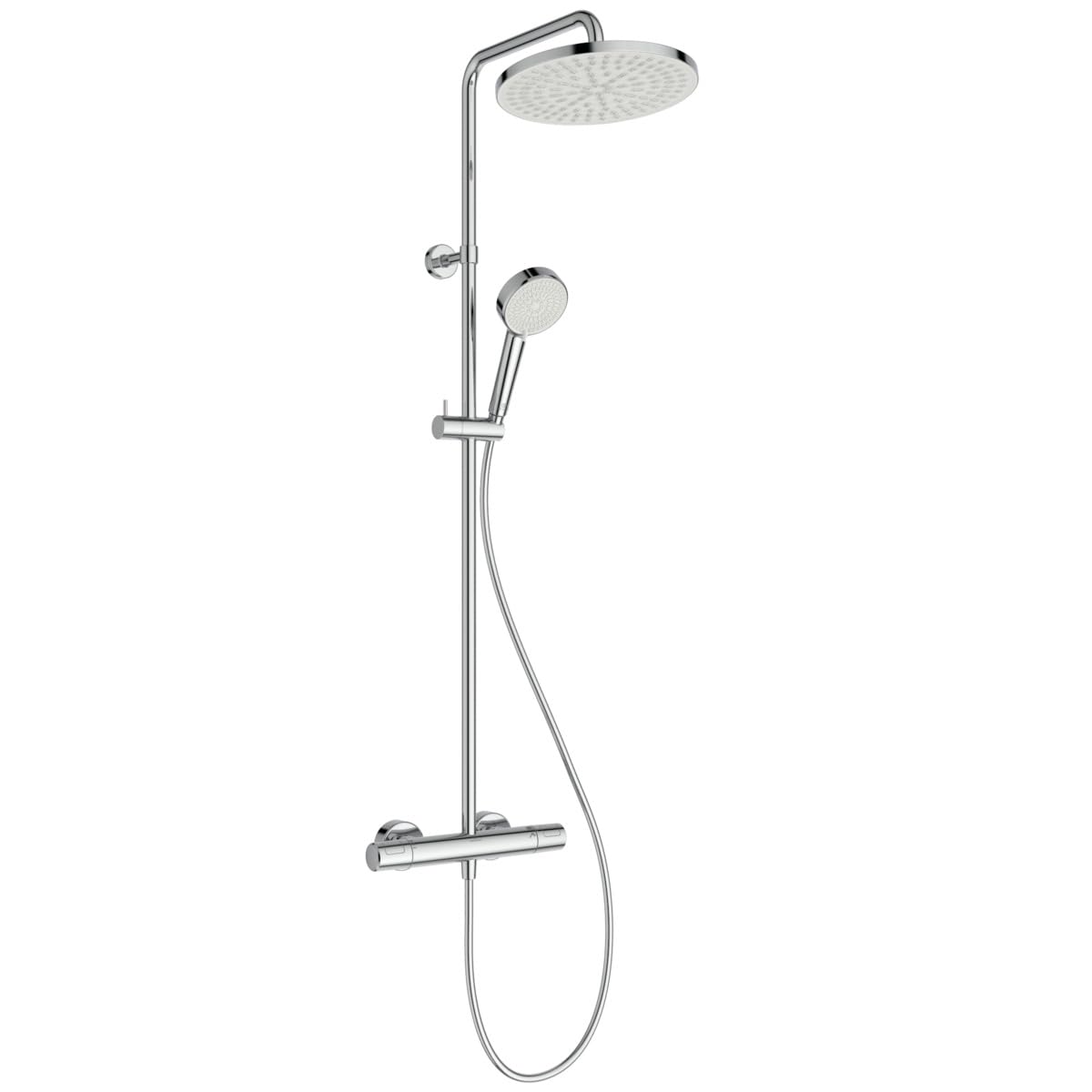 Colonne bain-douche chrome design rond Ceratherm T25 N haute qualité