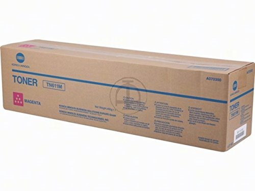 Toner Magenta TN-611M évite les traces d'impression sur Bizhub C451