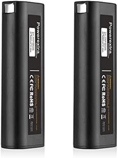 Powerextra 2 Pack 6V 3600mAh Paslode Battery,IM350 Ni-MH Battery Compatible with Paslode Nailers 404717 B20544E 404400 900400 901000 B20720 BCPAS-404717 IM250 IM200 IM65 IM50 IM350A IM350CT PS604N