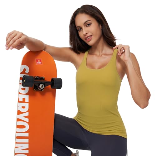 Image of sphinx cat Yoga Racerback Tank Top for Women with Built in Bra,Women's Padded Sports Bra Fitness Workout Running Shirts