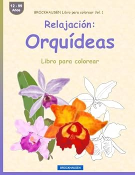 Paperback BROCKHAUSEN Libro para colorear Vol. 1 - Relajación: Orquídeas: Libro para colorear [Spanish] Book