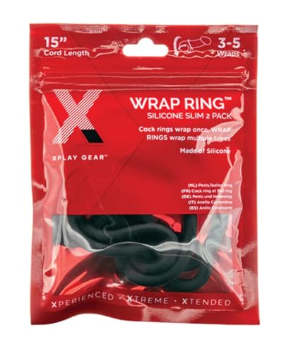 Silicone 15" Slim Wrap Ring - Black