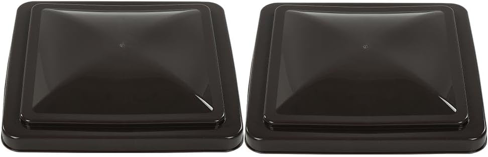 PIT66 Roof Vent Cover Replacement Lid Motorhome Camper RV Trailer 14" x 14" Compatible with Ventline pre-2008 and Elixir Style Pin 1994 and Newer Smoked 2 Pcs
