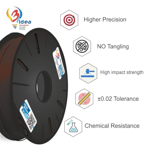 Image of 3Idea Premium PLA+ Brown 3D Printer Filament 1.75mm Dimensional Accuracy + /- 0.03mm Net Weight -750 Grams
