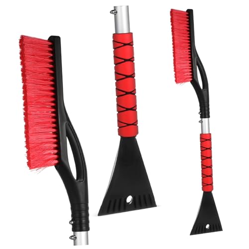 TOPBATHY Raschiaghiaccio per Finestrini Auto Spazzola per Parabrezza Raschiaghiaccio per Ghiaccio e Neve Rimovibile Strumento per Pulire