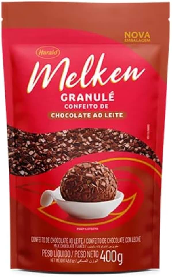 Granulado Granulé De Chocolate Melken Ao Leite 400g Harald