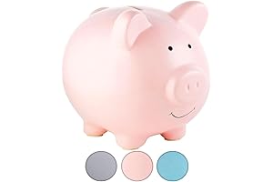 Pearhead Kids Piggy Bank | Large Ceramic Coin Bank for Boys &...