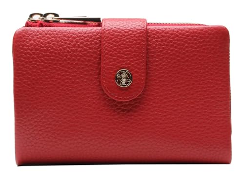 Maroquinerie d'exception avec le Esquire Madison Wallet L Red en cuir