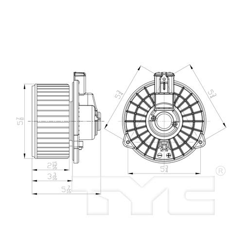 TYC 700302 Replacement Blower Assembly Compatible with Honda Odyssey, 1 Pack by TYC - Used condition - US$41.75