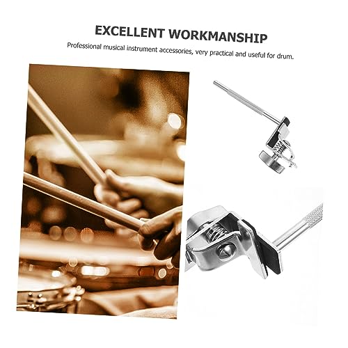 DECHOUS Simple Drum Clamp Cowbell Holder Extension Clip Premium Instrument Accessory for Drummers Easy to Install and for Percussion and Musical Instrument Use miniatura 4