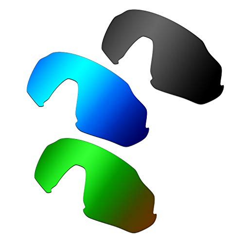 Lentille de rechange pour Oakley Flight Jacket bleu noir vert
