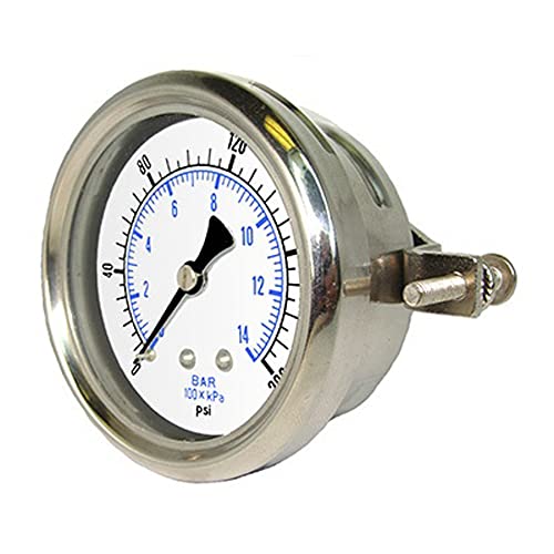Cadran 0/1000 psi PIC Gauges 213T-254M pour l'équipement de votre atelier mécanique