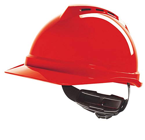 MSA V-GARD 500 Vented Safety Helmet Hard Hat MSAGV4 Colour=Red