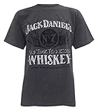 Jack Daniel’s Heather Charcoal Men’s Old Time Whiskey Tee (Large)