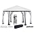 SUNJOY 11x11 ft. Pop Up Gazebo, 2-Tone Portable Canopy/Tent, Outdoor Hexagon Steel Frame Soft Top Gazebo with Mesh Sidewalls and Carry Bag, White & Black