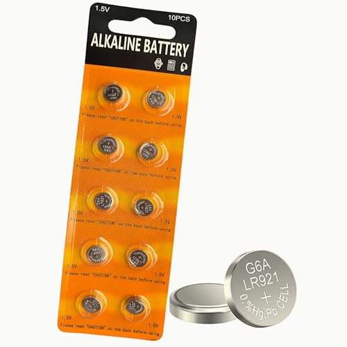 kunying 10 Pack-SR920SW Watch Battery 370/371 AG6 Button Cell Battery for Watches Thermometer