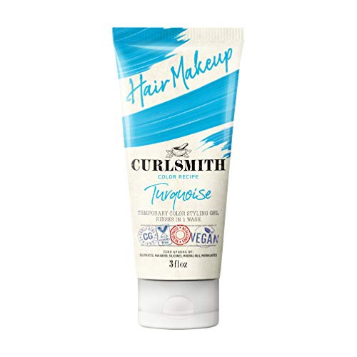 Curlsmith - Hair Makeup - Vegan Temporary Hair Color and Styling Gel (Turquoise 3fl.oz) Cover