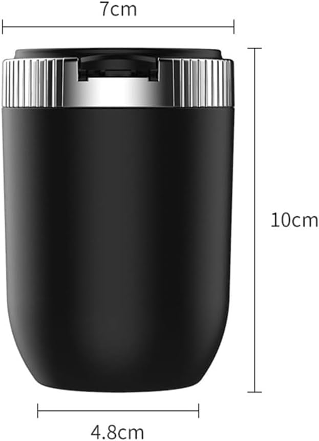 Car Ashtrays, for Suzuki Jimny Portable Travel Detachable Smokeless Self Extinguishing Cigaretteashtray, Auto Accessories,D-Silver