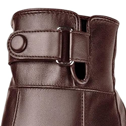Image of Men Winter Gloves PU Leather Touchscreen Windproof for Riding Motorcycle Brown| Mens Accessories | Gloves & Mittens|1 Pair Winter Gloves For Men