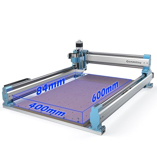 Genmitsu CNC Router Machine 4040-PRO + Y-axis Extension to 4060 Kit + 2pcs Threaded Inserts 2060 MDF Spoilboard