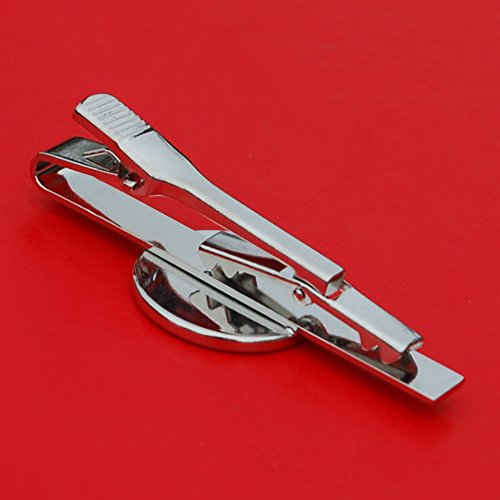 1928~1968 Irish Ireland 3 Pence Coin Silver Plated Tie Clip Bar Pin NEW - Lucky Rabbit Hare