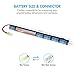 Tenergy Airsoft Battery 9.6V 1600mAh NiMH Stick Battery High Performance Stick Type Batteries w/Mini Tamiya Connector for Airsoft