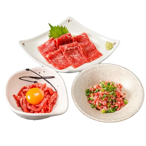 山形牛 牛肉3種食べ比べセット 生食用 牛刺し ユッケ フレーク ブランド牛 黒毛和牛 和牛 tf-gntsx3 ※沖縄・離島への配送不可
