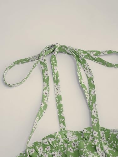 Image of CIDER Floral Dress for Women Summer Mini Sundresses Spaghetti Strap Cute Vacation Dresses Boho Casual Outfits