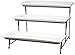 ChefLand 3 Tier Rectangular Serving Platter, Three Tiered Cake Tray, Dessert Stand, Food Server Display Plate Rack, White