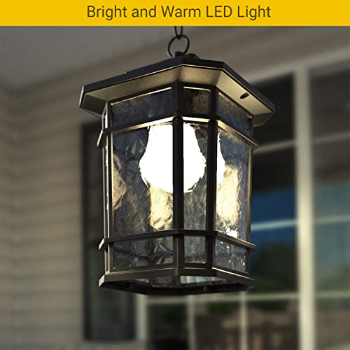 Koda | Williams Outdoor Single Led Pendant Light, 3000K, 800 Lm, Farmhouse Ceiling Hanging Porch, Retro Style, Vintage Loft Design, Industrial Lighting Fixture And Decoration Exterior Hanging #TOP2