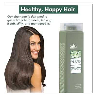 Ylang Feel Good Shampoo - Hydrating Shampoo for Dry Damaged Hair - Volumizing Shampoo Infused with Essential Oils for Nourishment - Sulphate and Paraben Free Shampoo 250ml