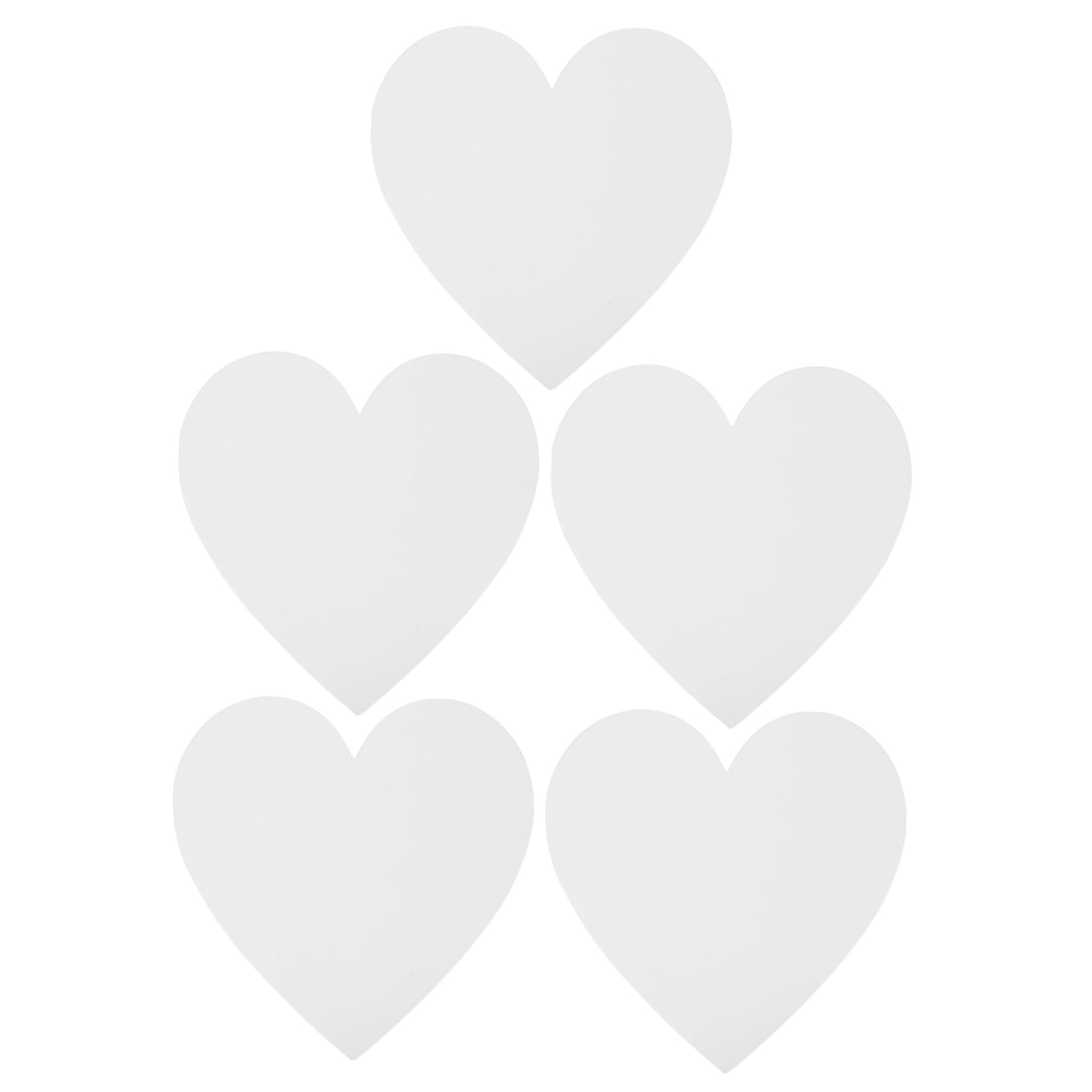 Lienzos de algodón en corazón que no se deforman juego de 5 paneles portátiles para óleo