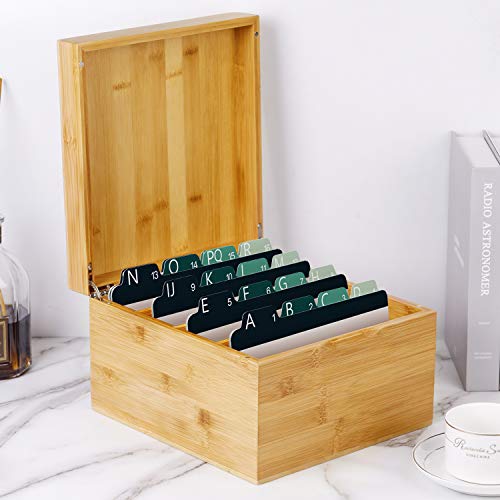 image for MaxGear Index Card Dividers 5 x 8 inches Alphabetical Tabbed Index Car